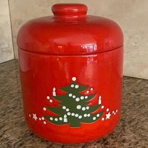 Waechtersbach Cookie Jar Christmas Tree Pattern